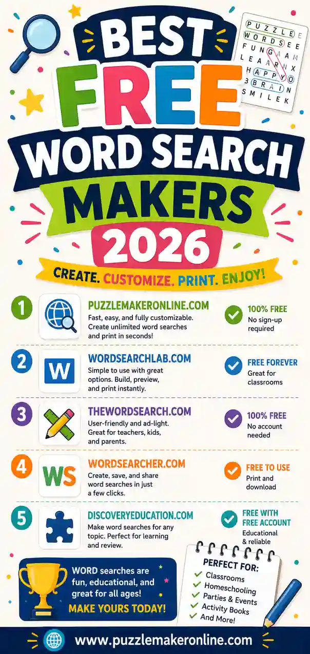 Best Free Word Search Makers in 2026