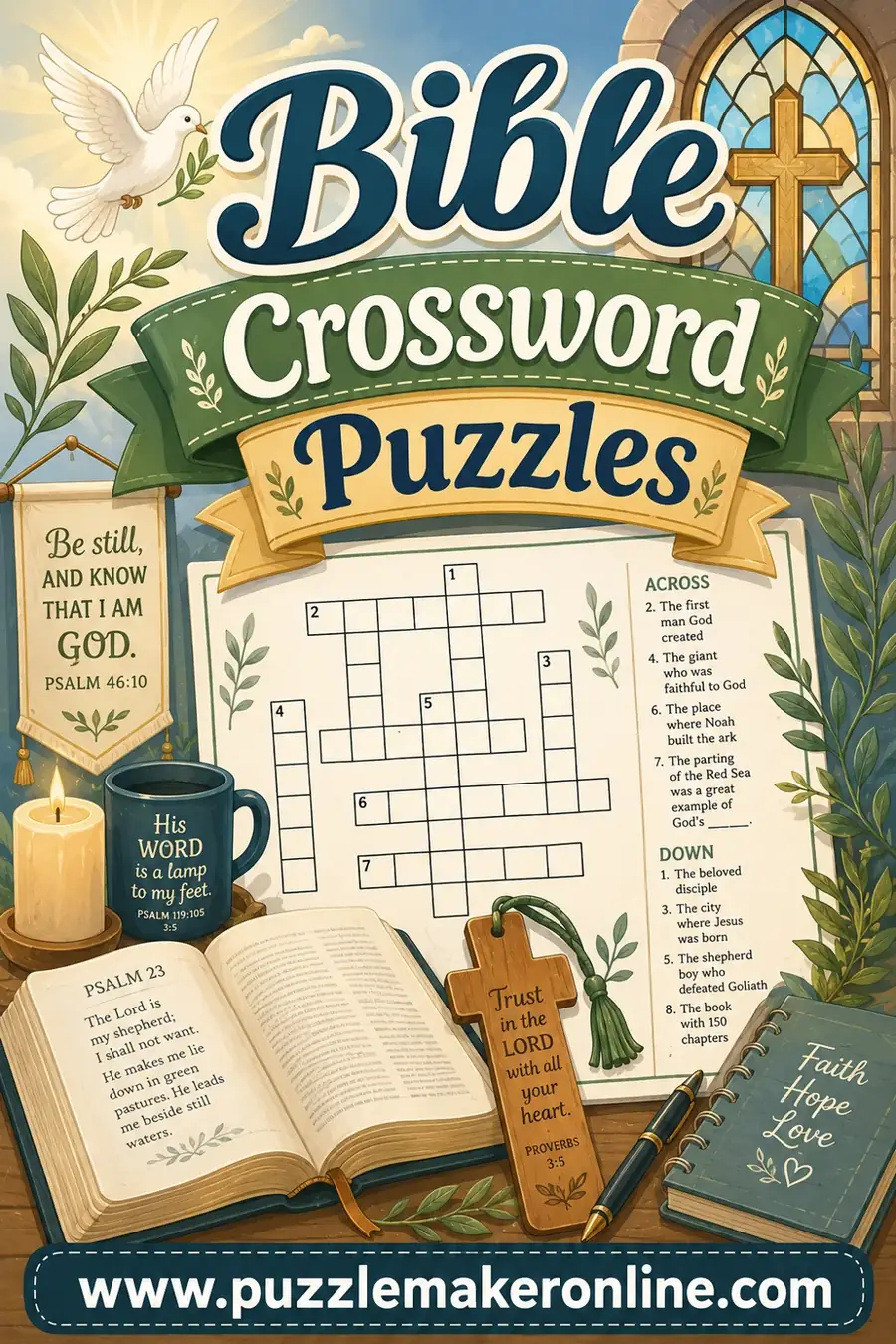 Bible Crossword Puzzles: Free Printable for Any Group