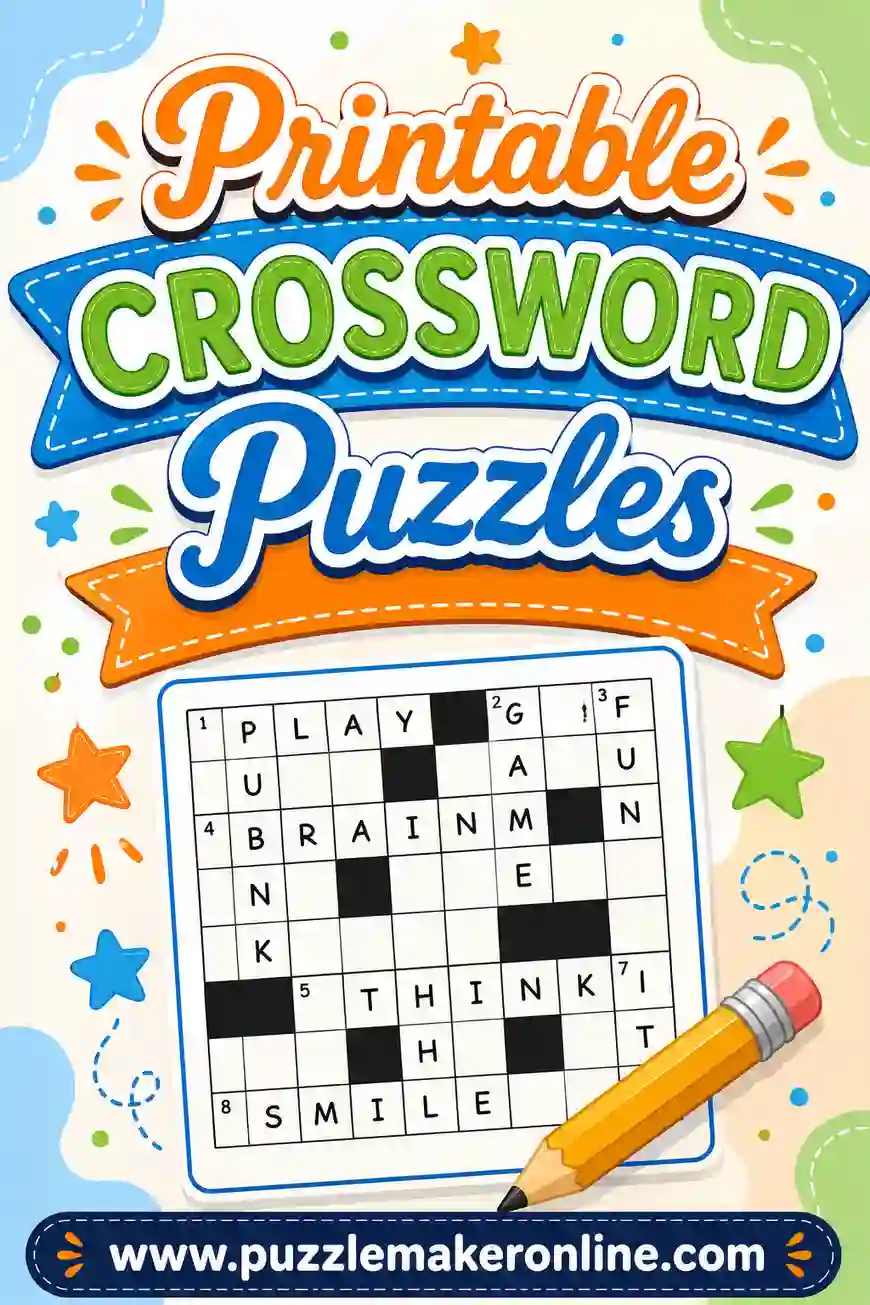 Printable Crossword Puzzles: Free Maker & Guide