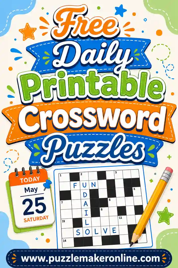 Free Daily Printable Crossword Puzzles: Fresh Every Morning