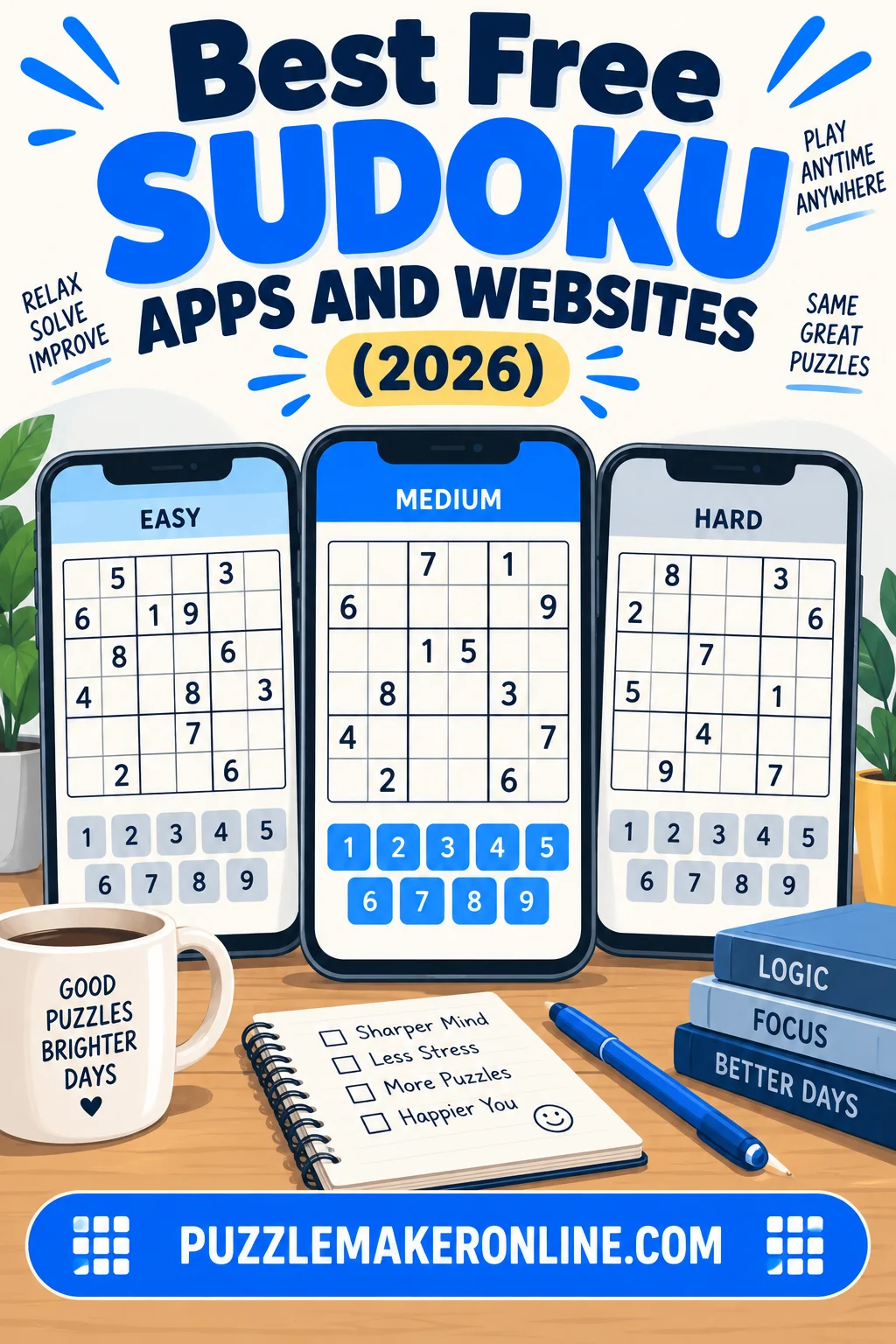 Best Free Sudoku Apps and Websites (2026)