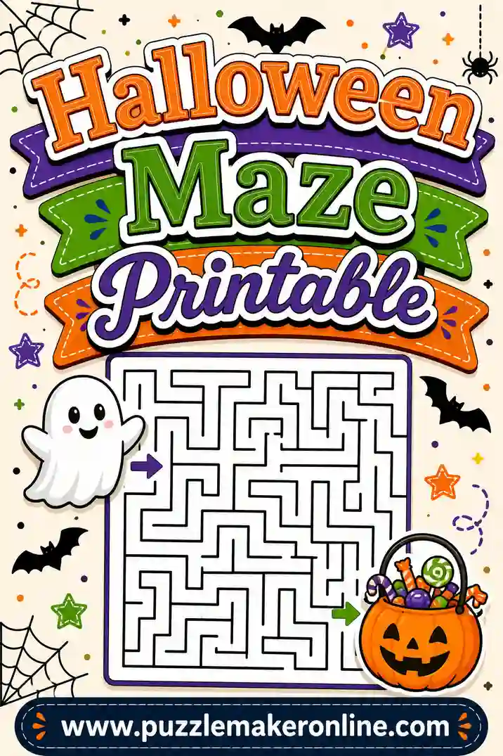 Halloween Maze Printable: Free Spooky Mazes to Print