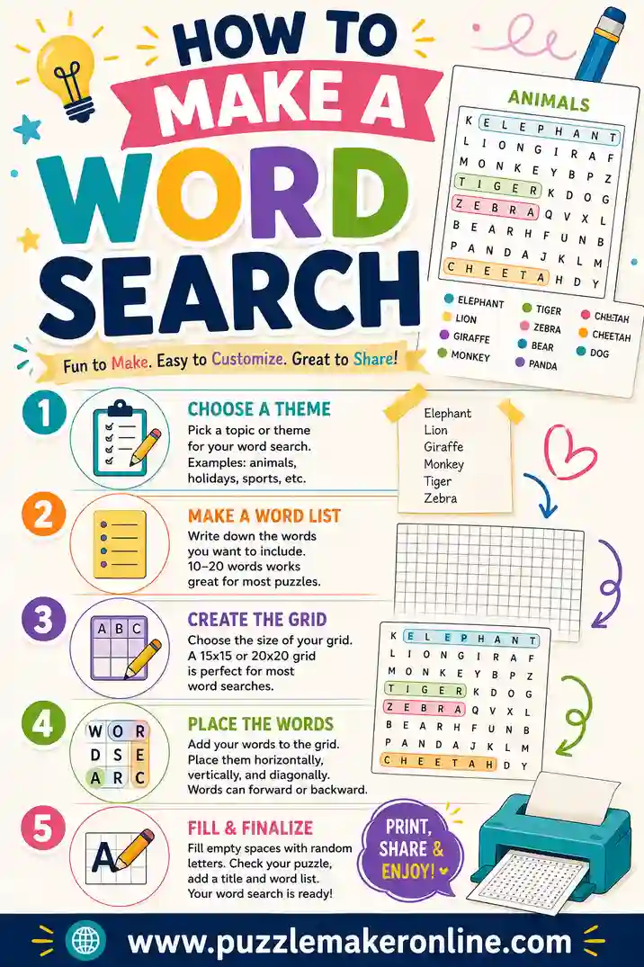 How to Make a Word Search: Free & Easy Guide