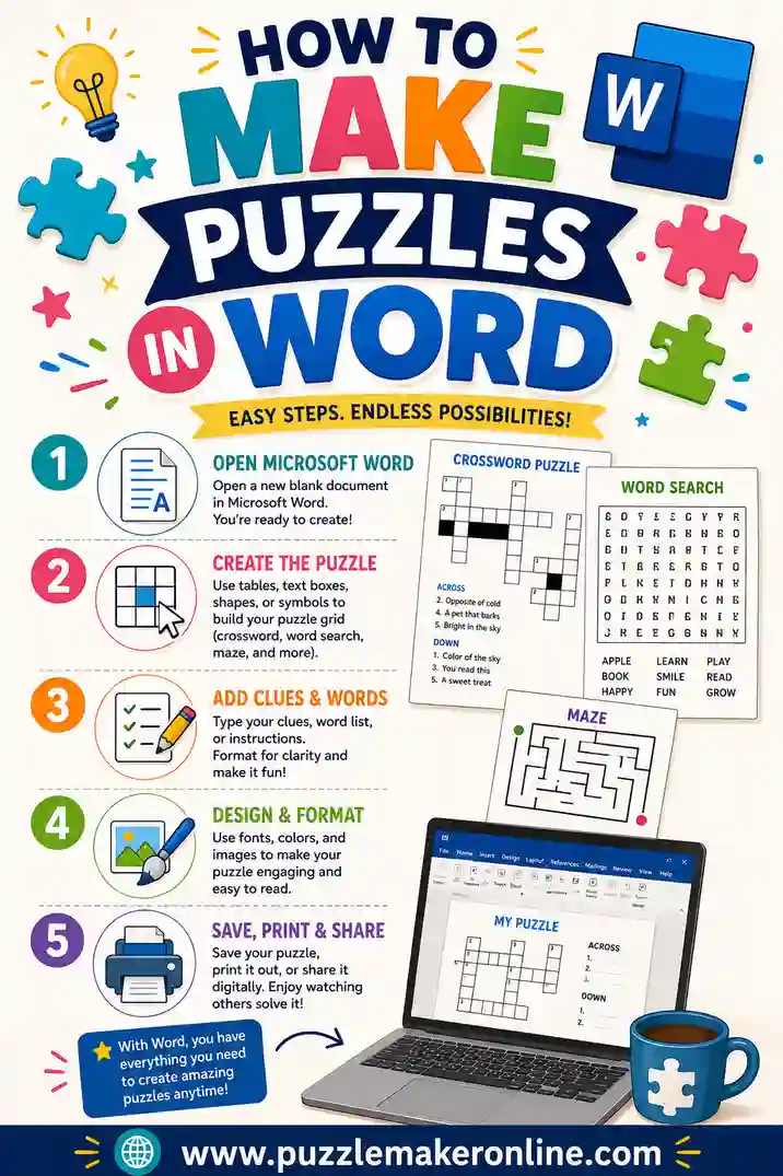 How to Make Puzzles in Word (And a Faster Free Way)