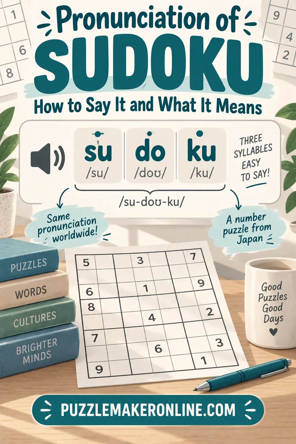 Pronunciation of Sudoku: How to Say It and What It Means