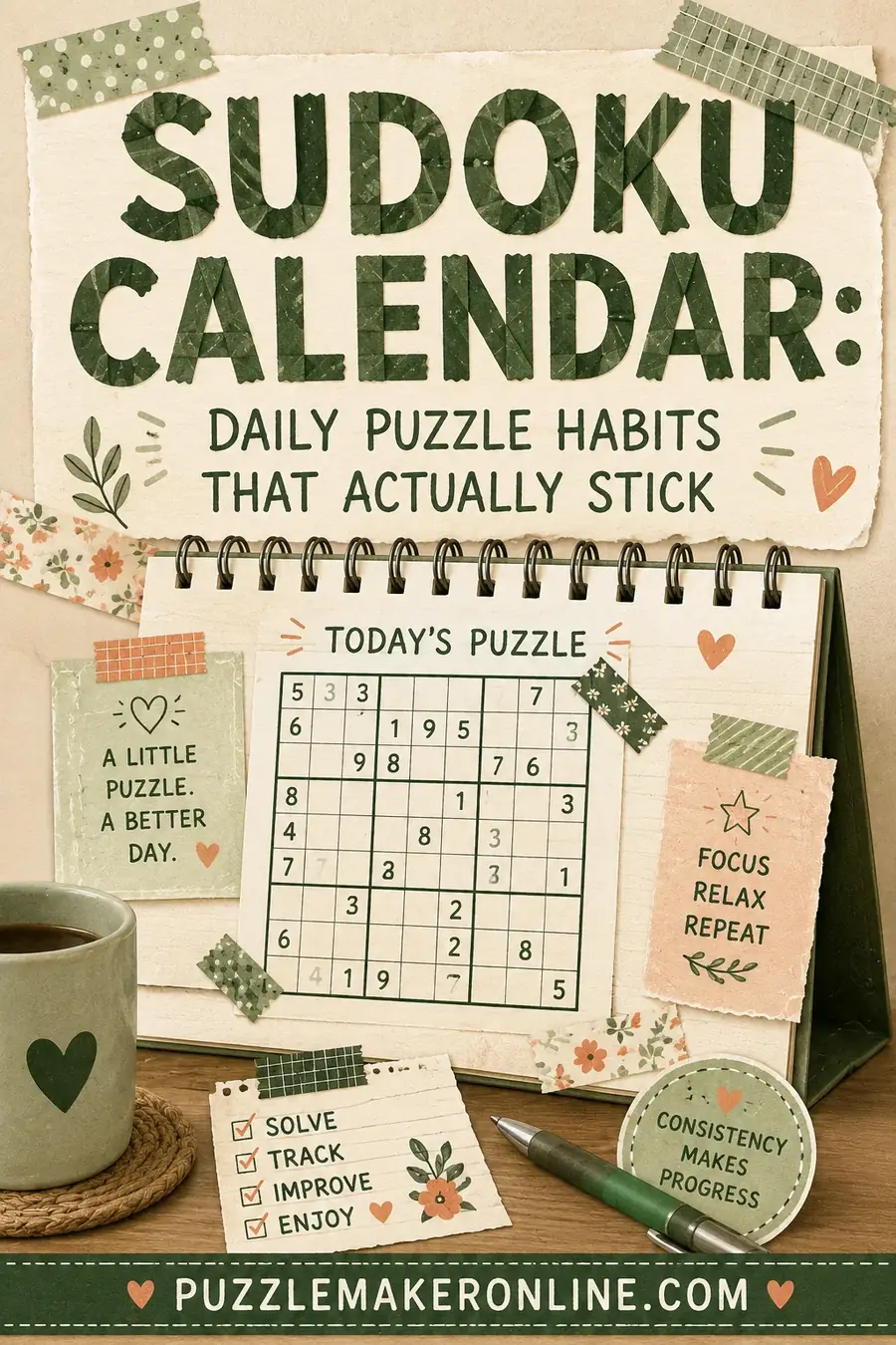 Sudoku Calendar: Daily Puzzle Habits That Actually Stick