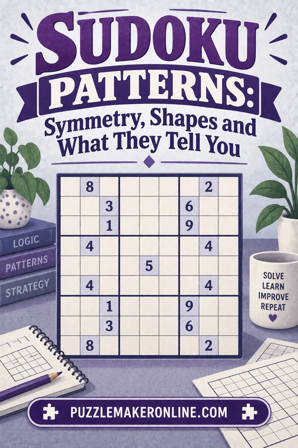 Sudoku Patterns: Symmetry, Shapes and What They Tell You