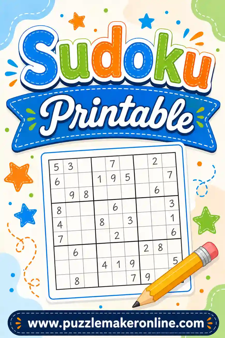 Sudoku Printable: Free Puzzles to Print in Seconds