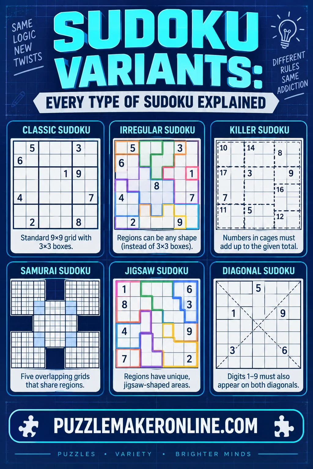 Sudoku Variants: Every Type of Sudoku Explained