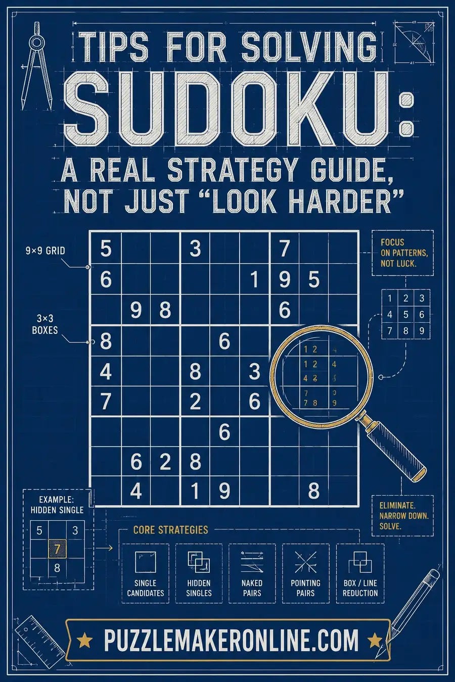 Tips for Solving Sudoku: A Real Strategy Guide, Not Just "Look Harder"