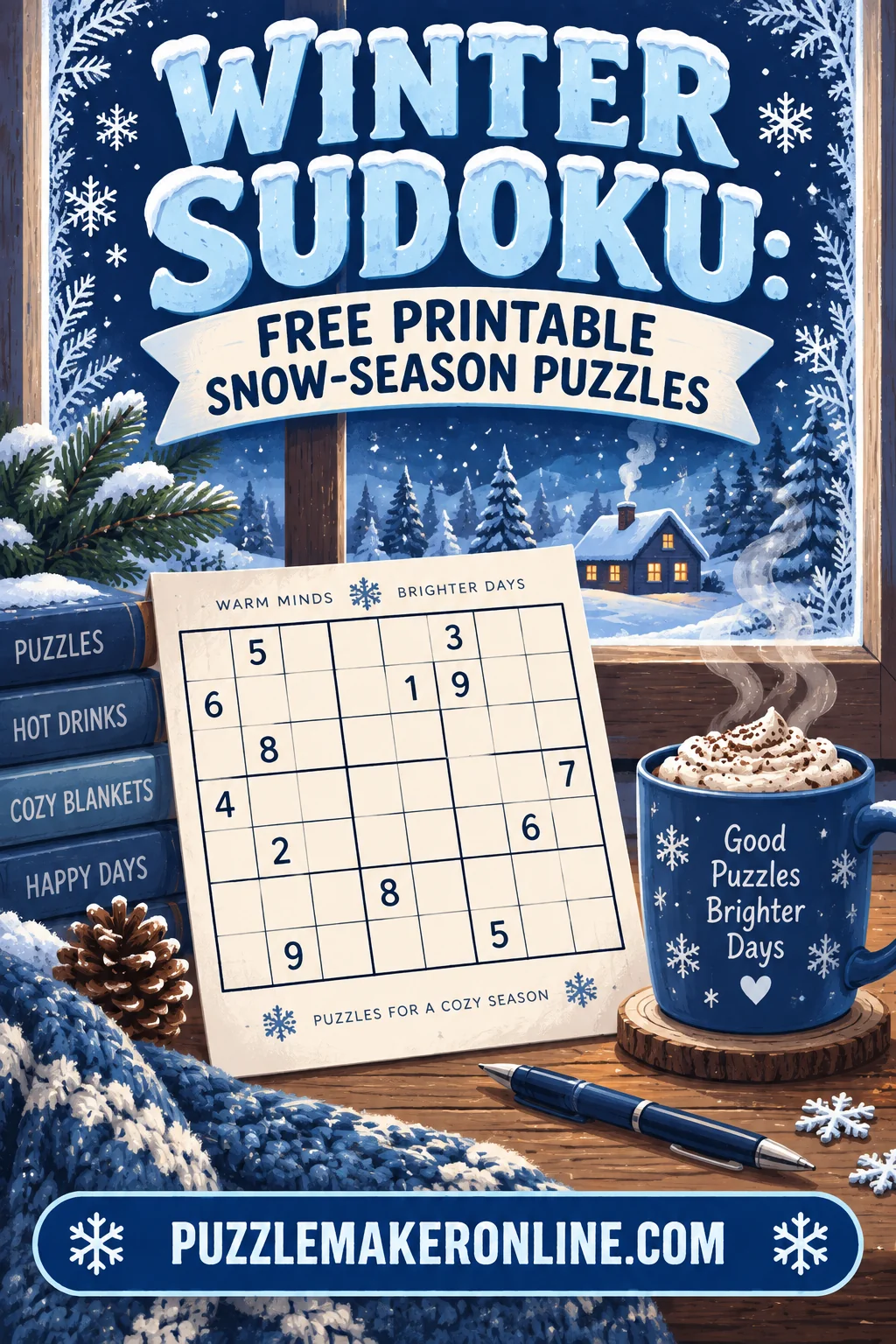 Winter Sudoku: Free Printable Snow-Season Puzzles